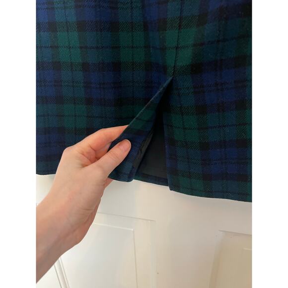 Vintage Pendleton Womens 8 Tartan Plaid Skirt Blue Green 100% Virgin Wool Pencil - Picture 8 of 11